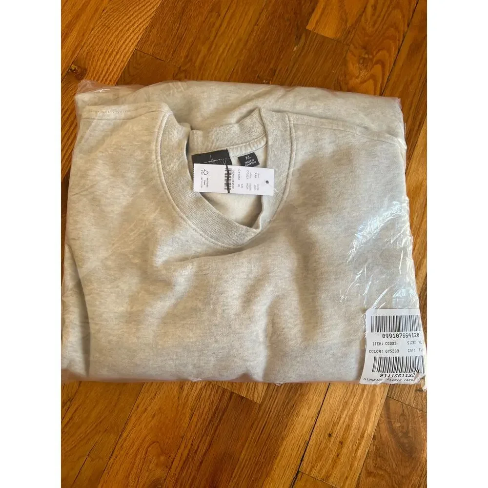 J. Crew Summit 11 oz. soft-knit fleece sweatshirt in Heather Grey NWT size XL